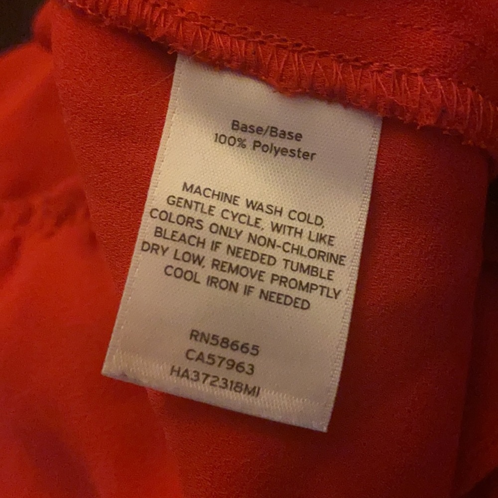 Red Halogen Ruffle Top Size Medium - Picture 8 of 9